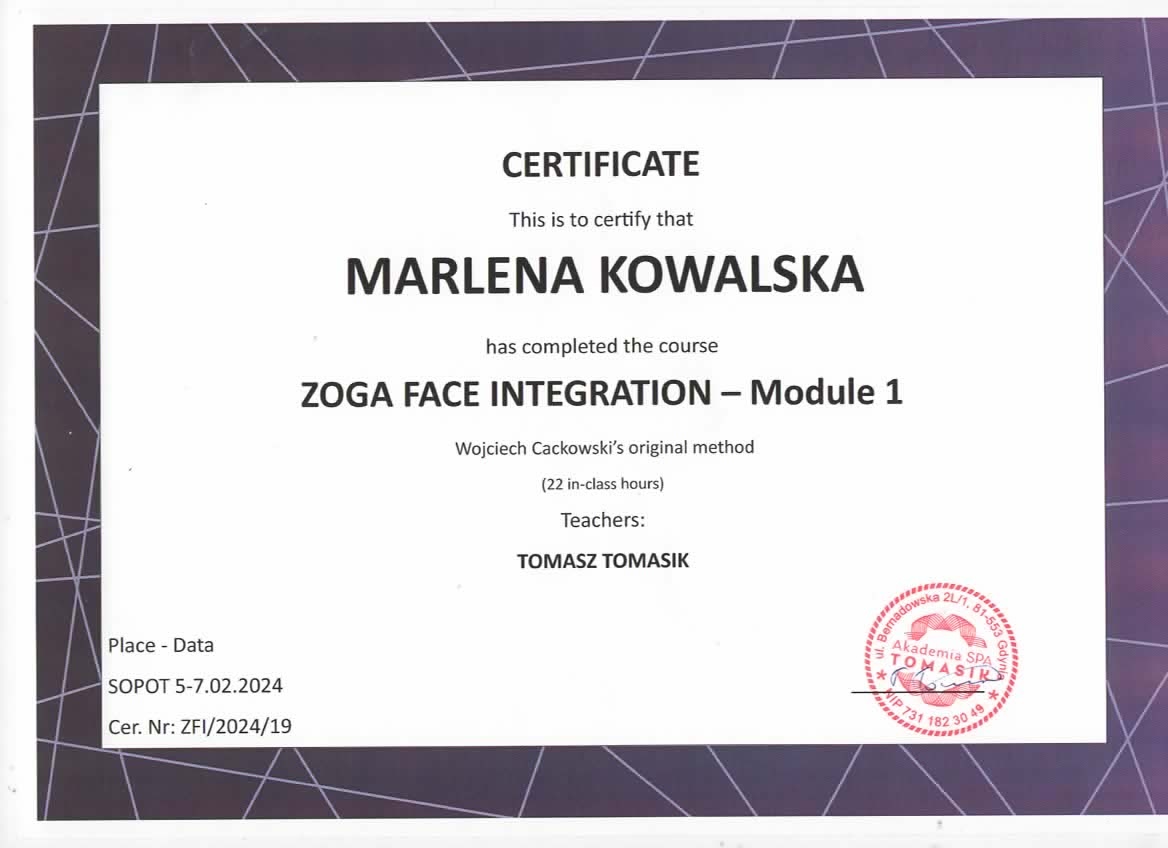 Zoga Face Integration — Moduł 1