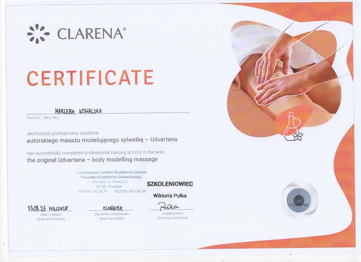 Clarena — Udvartana body modelling
